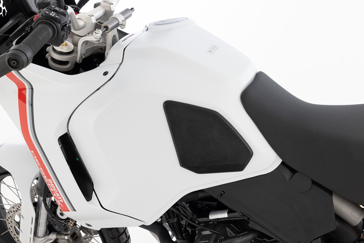 Wunderlich 2-part tank pad set - black