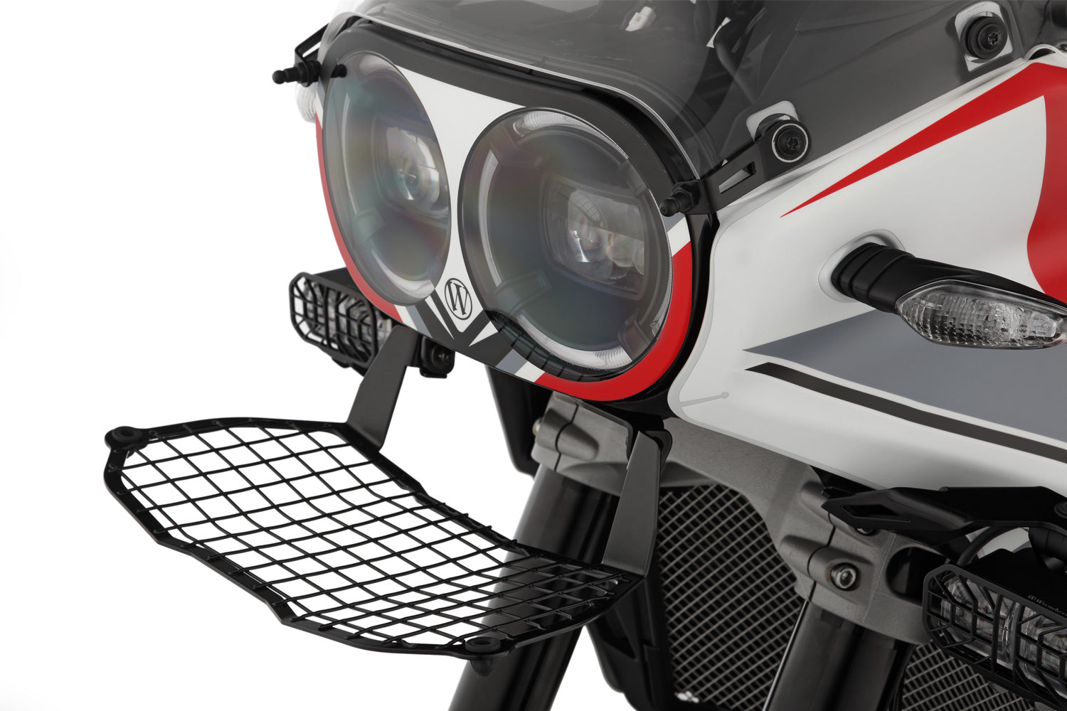 Wunderlich foldable headlight protection grille - black