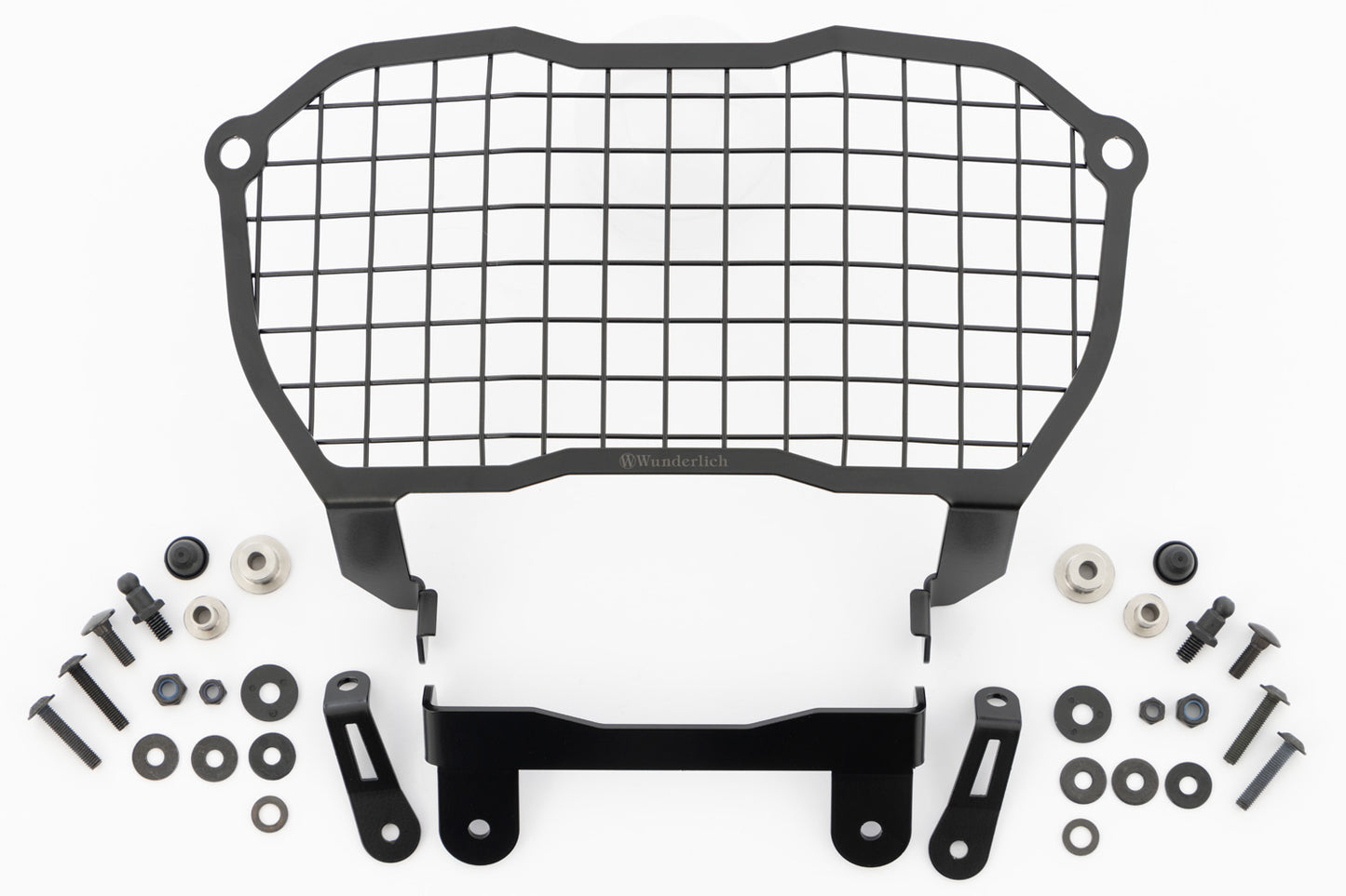 Wunderlich foldable headlight protection grille - black