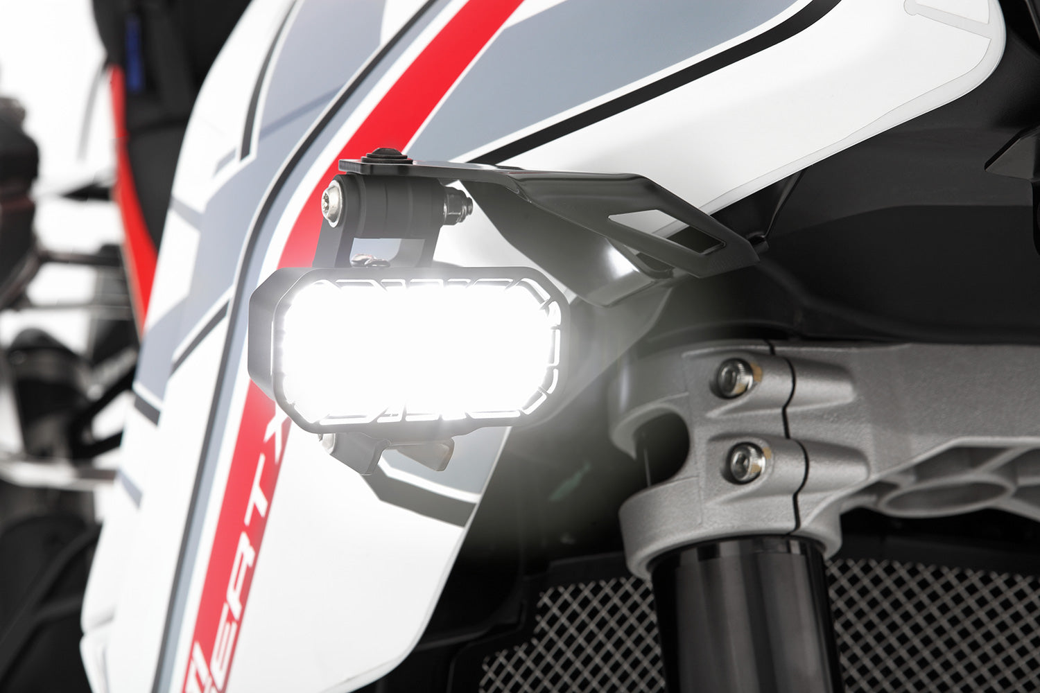 Wunderlich LED Auxillary headlight MICROFLOOTER 3.0 - black - for vehicle mounting