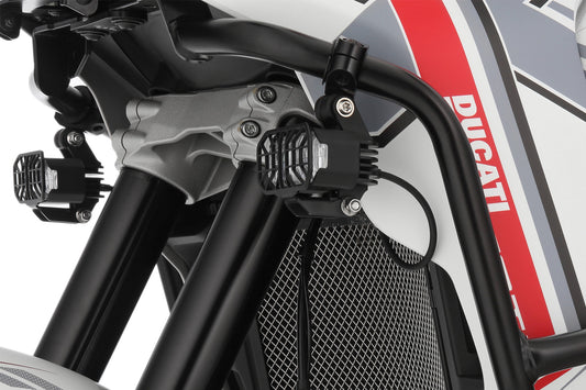 Wunderlich MICROFLOOTER 3.0 Auxillary headlight - black - for protection bar mounting