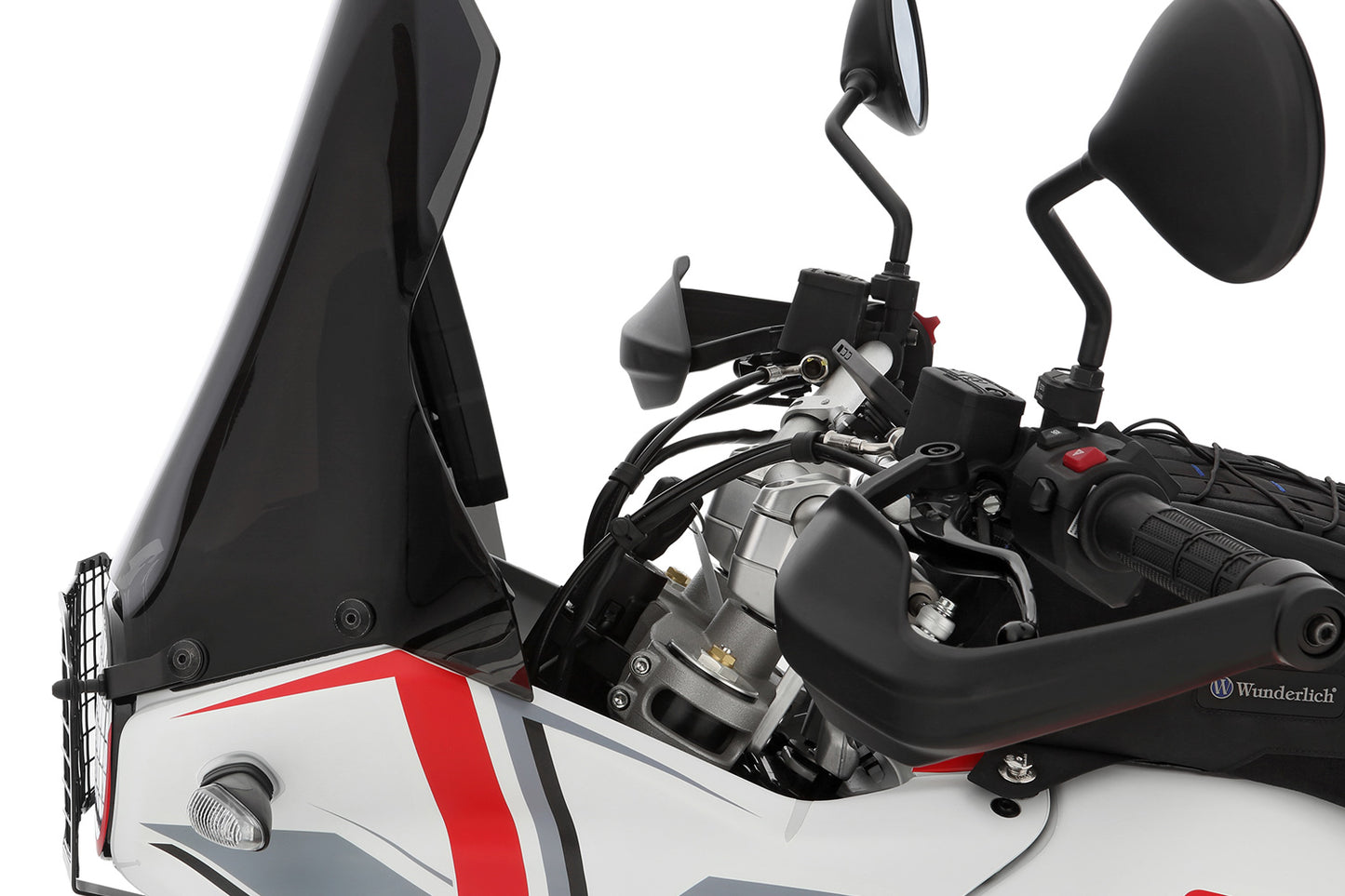 Wunderlich handlebar riser ERGO - silver - 25mm