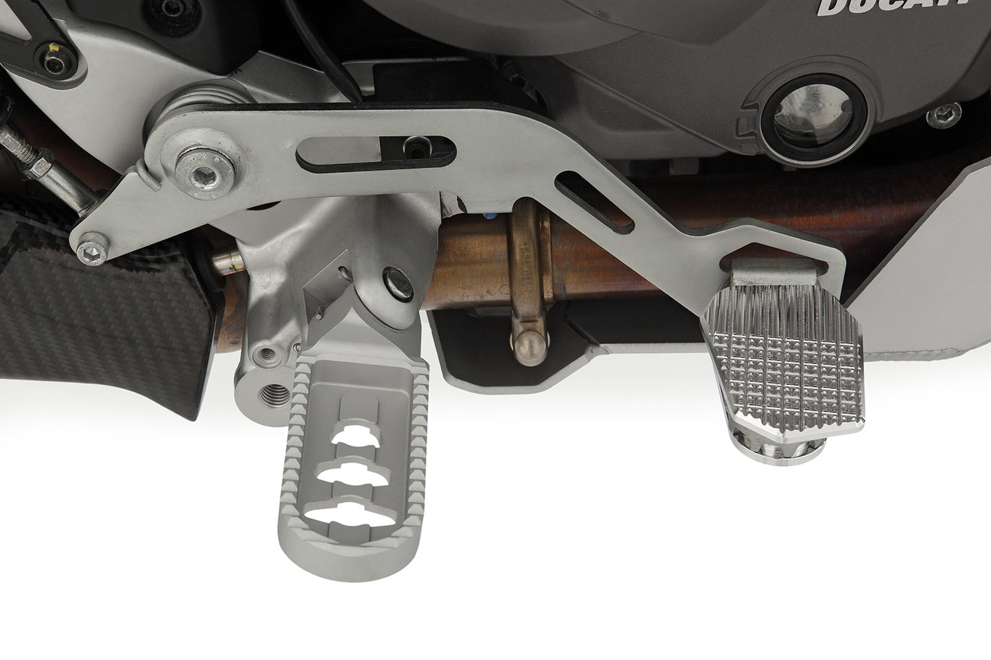 Wunderlich ERGO-COMFORT lower footrests - silver