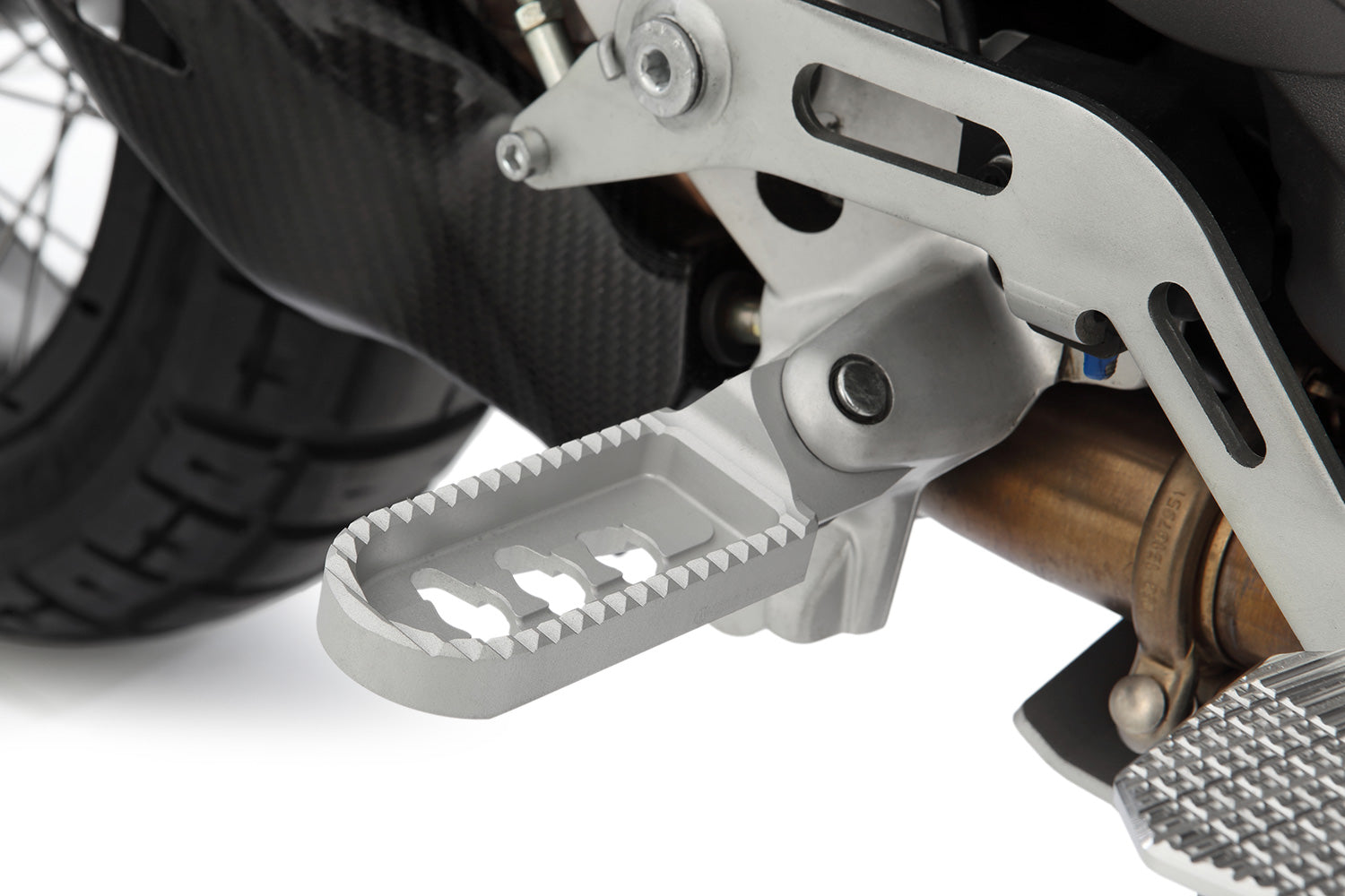 Wunderlich ERGO-COMFORT lower footrests - silver