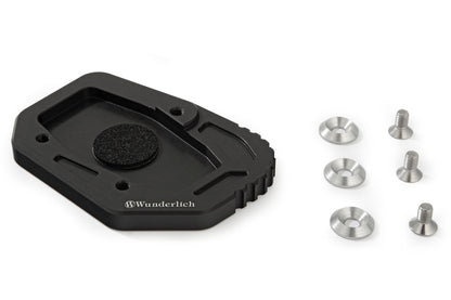 Wunderlich side stand enlarged support - black