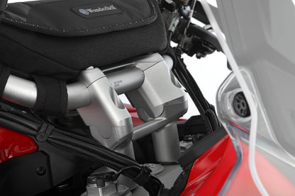 Wunderlich ERGO+ handlebar riser - silver