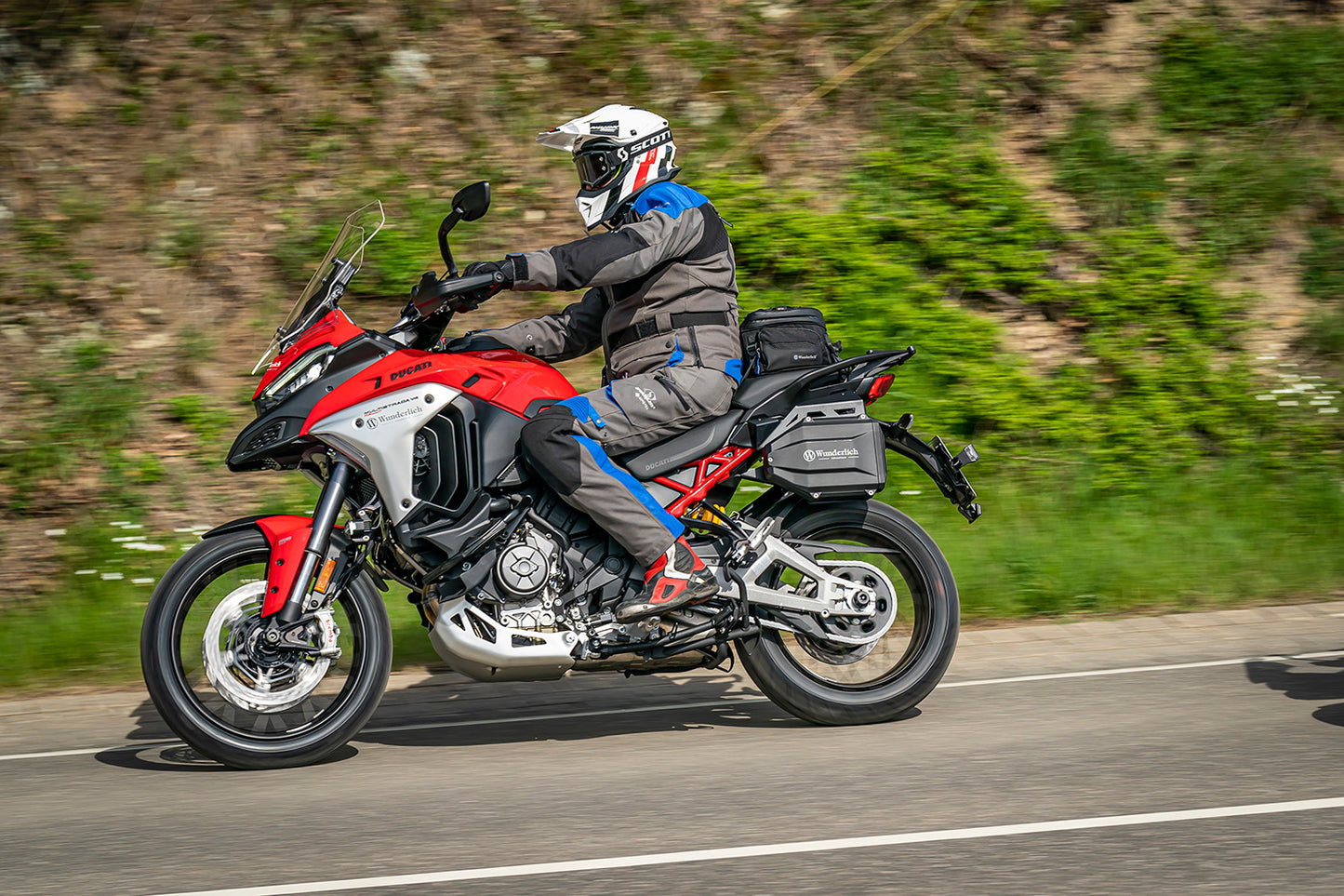 Wunderlich ERGO+ handlebar riser - silver